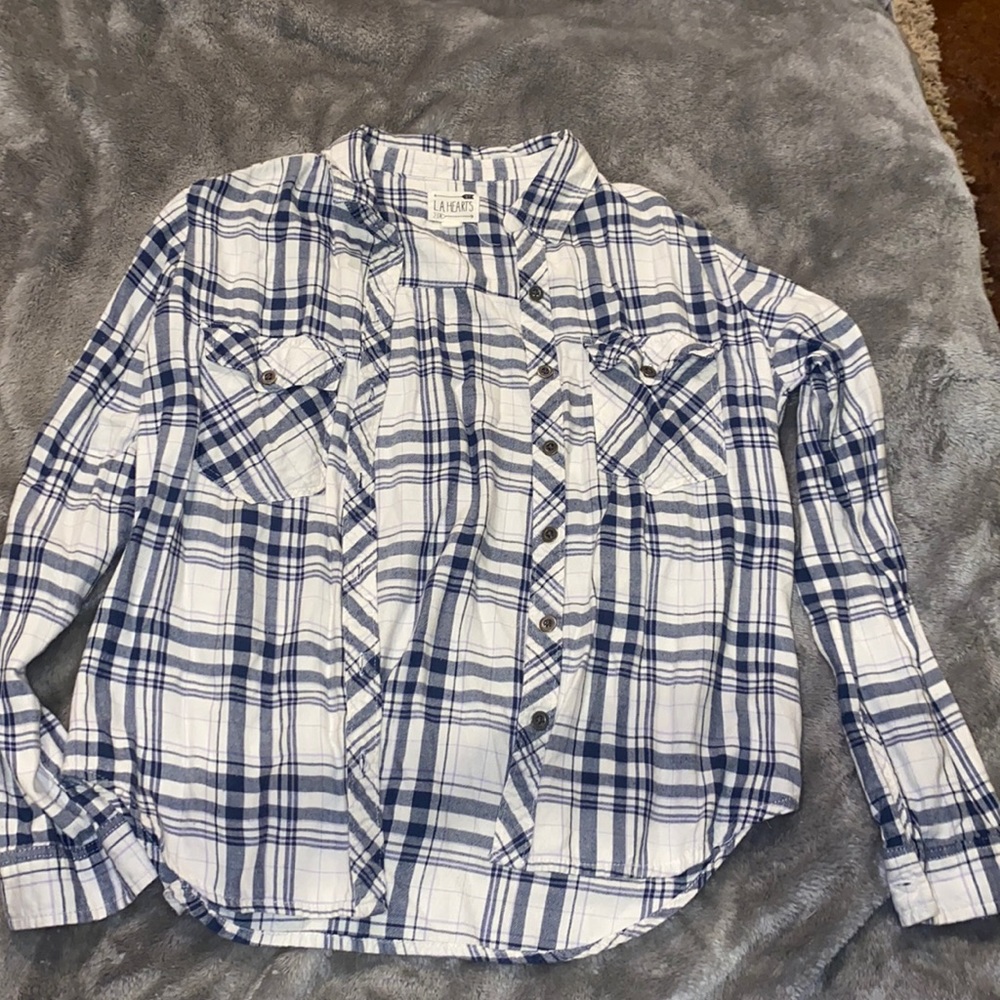 L.A. Hearts Plaid Shirt